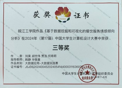 beat365官网学子在2024年中国大学生计算机设计大赛中喜获佳绩